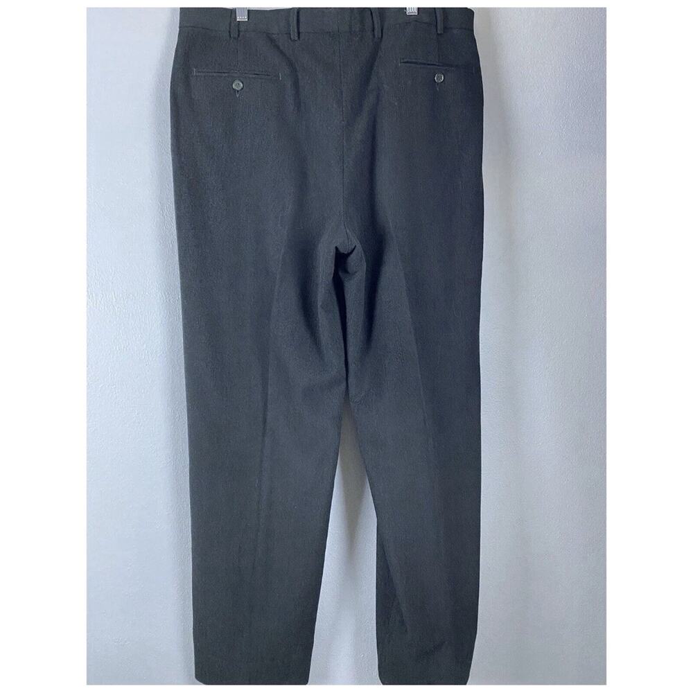 Luxury Gray Italian Wool Blend Trousers Straight Leg Minimalist 38 - Picture 2 of 12